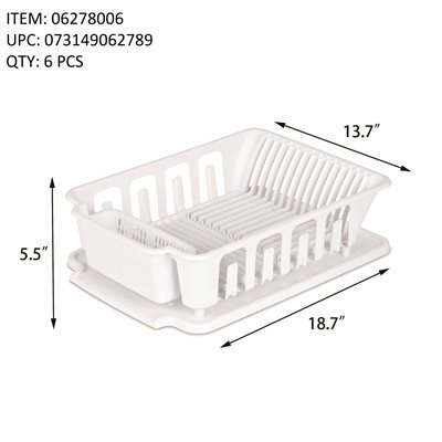 STERILITE LARGE 2 PIECE SINK SET WHITE