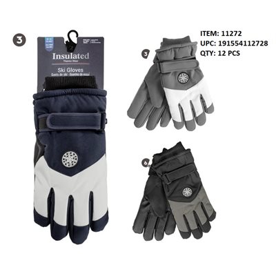 MENS INSULATED SKI TOUCH GLOVES