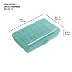 STERILITE SMALL PENCIL BOX MOLOKAI BLUE 8.38X5.63X2.13IN