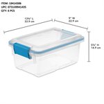 STERLITE STACKABLE FILING BOX 7L AQUA MARINE BLUE