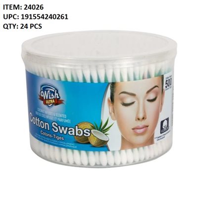 COTTON SWABS MULTI COLOR 500PCS