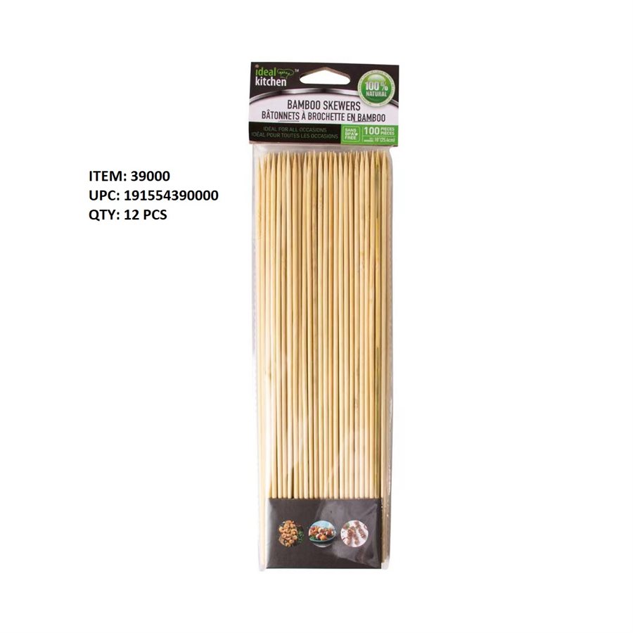 BAMBOO SKEWERS 100PC