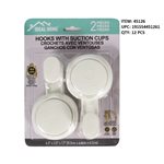 HOOKS WITH SUCTION CUPS 2PCS