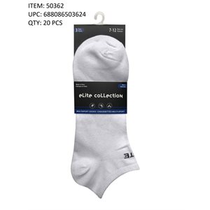 HOMME 3PR SOCQUETTE SPORT BLANC