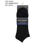 HOMME 3PR SOCQUETTE SPORT NOIR