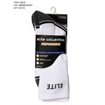 MEN 3PR CREW 1 / 2 CUSHION SPORT SOCK WHITE