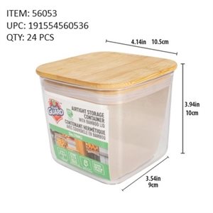 AIRTIGHT STORAGE CONTAINER WITH BAMBOO LID 700ML