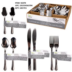 IDEAL KITCHEN STAINLESS STEAL CUTLERY 4PK