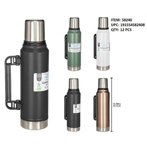 STAINLESS STEEL VACUUM INSULATED BOTTLE 1300ML