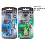 4PK MENS SMOOTH TOUCH RAZOR + 4 BLADES