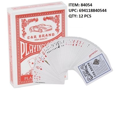 PLAYING CARDS RED